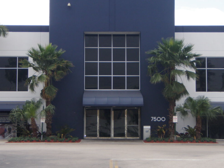Entrance of a building at 9760 South Dixie Highway, Miami, Fl 33156